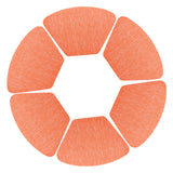 Set da 6 Tovagliette Americane in PVC Effetto Bambù, Forma a Ventaglio, Antiscivolo e Impermeabili, Lavabili per Casa Cucina Ristorante