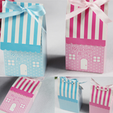 50pz Portaconfetti Casa Casetta Welcome Baby Bomboniere Nascita Battesimo