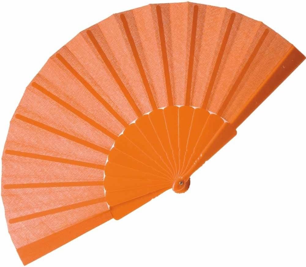 10pz Ventagli Vari Colori Tessuto e plastica