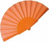 10pz Ventagli Vari Colori Tessuto e plastica
