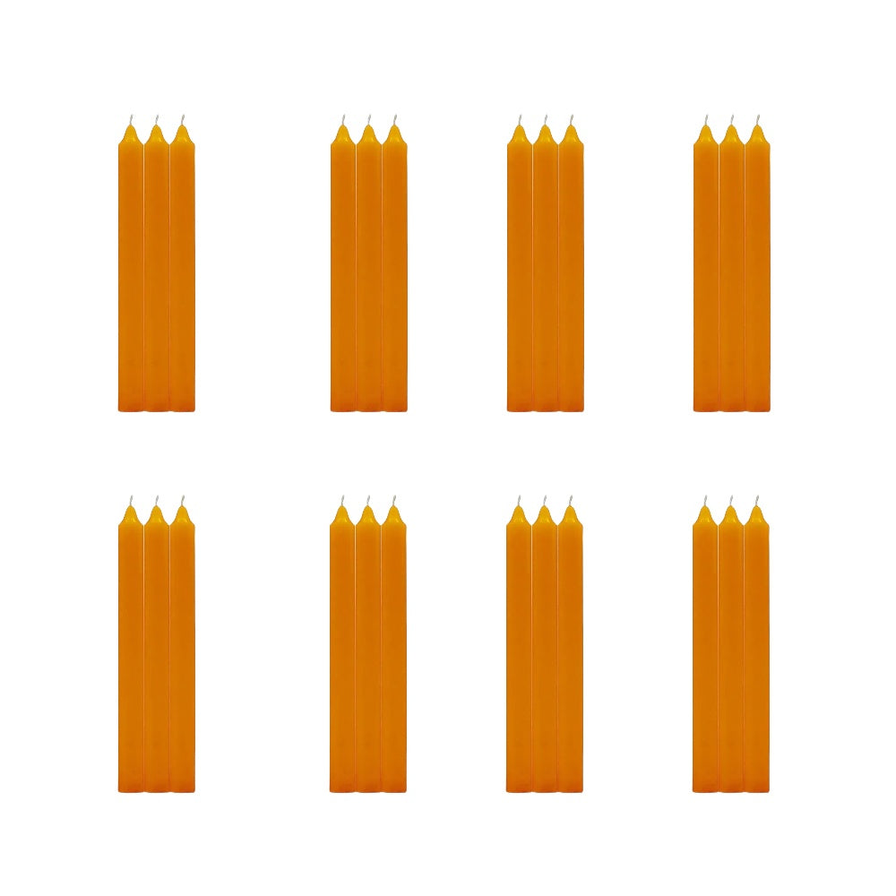 24 Pezzi Candele Lunghe Non Profumato Durata 11h Misura 22cm lunghezza*2cm diametro
