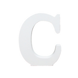 Lettere in Legno Bianco 11×1.2cm, Decorazioni Fai da Te per Matrimonio, Compleanno, Casa, Tavolo, Festa, Appeso Parete Alfabeto