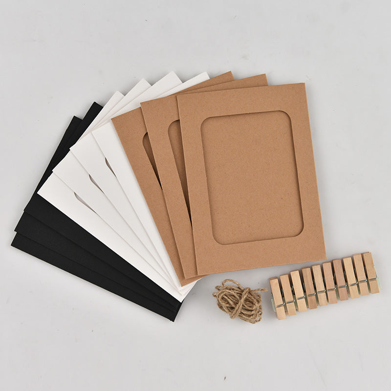 Set da 10x CORNICE FOTO ALBUM KRAFT 12 * 15.5CM