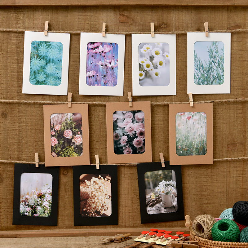 Set da 10x CORNICE FOTO ALBUM KRAFT 12 * 15.5CM