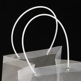 20 Pezzi Borse Regalo Quadrate Trasparenti in PVC Impermeabile con Manico Sacchetti Bomboniere Matrimonio e Feste Varie Misure