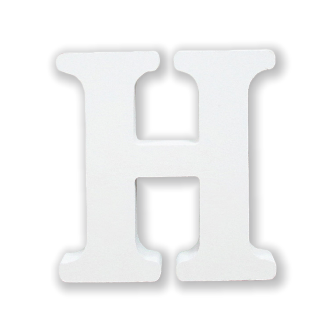 Lettere in Legno Bianco 11×1.2cm, Decorazioni Fai da Te per Matrimonio, Compleanno, Casa, Tavolo, Festa, Appeso Parete Alfabeto