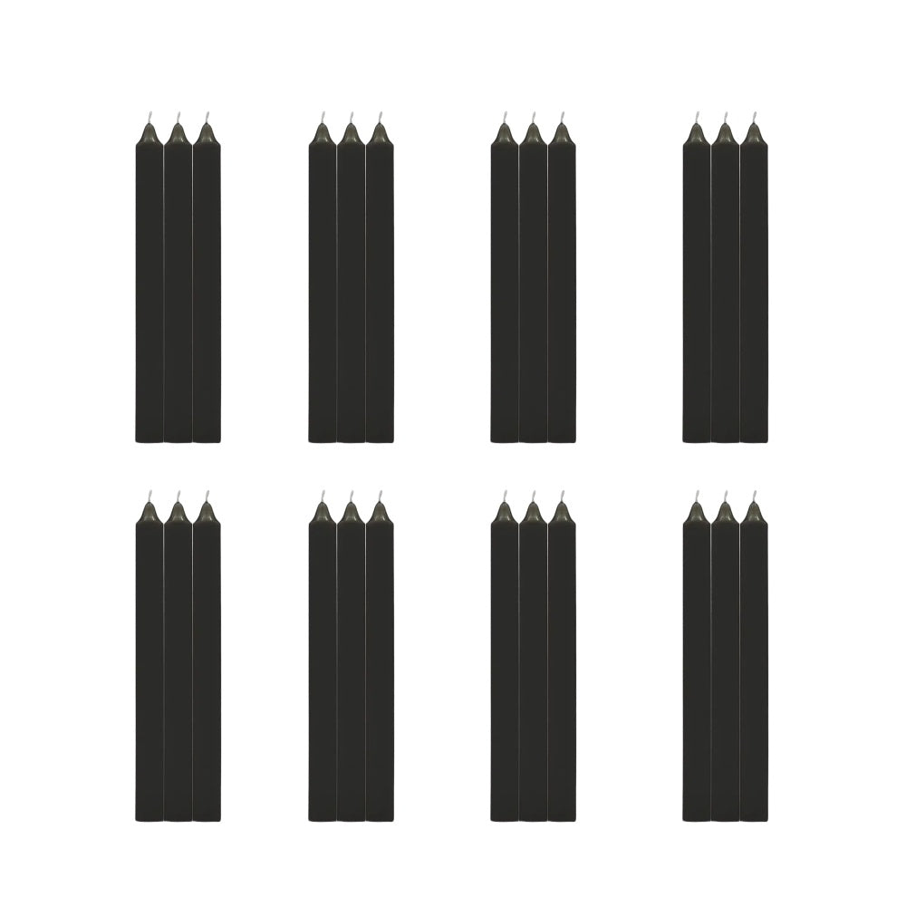 24 Pezzi Candele Lunghe Non Profumato Durata 11h Misura 22cm lunghezza*2cm diametro