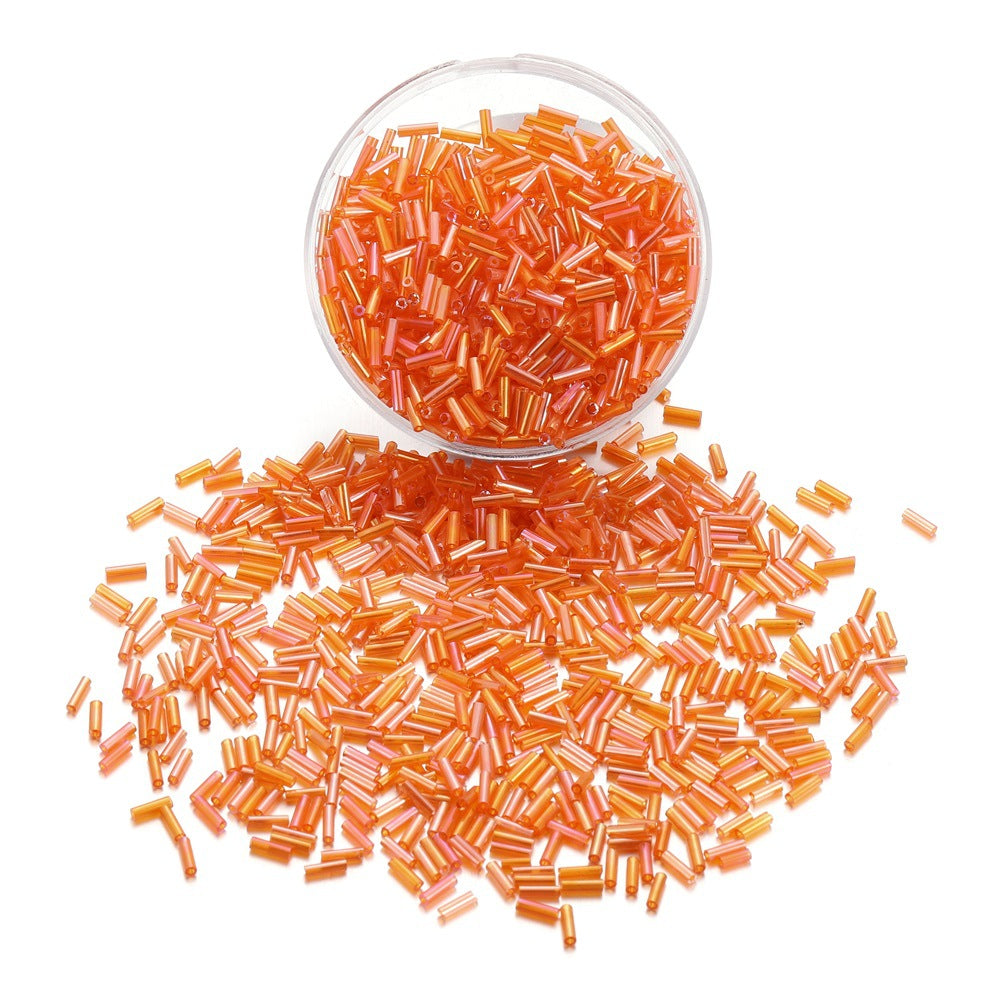 400 pezzi (15g) Perline cilindriche in vetro colorato – tubicini misti per gioielli fai da te