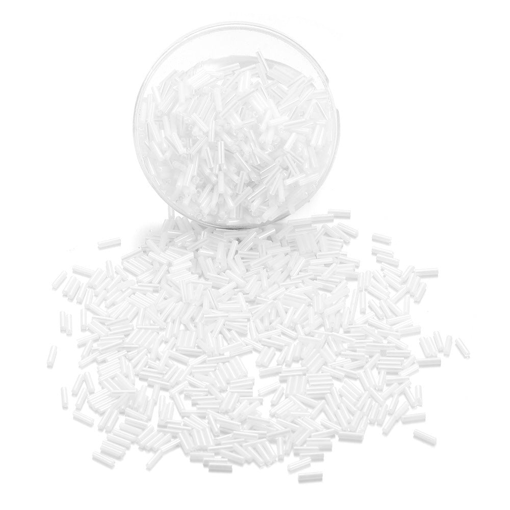 400 pezzi (15g) Perline cilindriche in vetro colorato – tubicini misti per gioielli fai da te