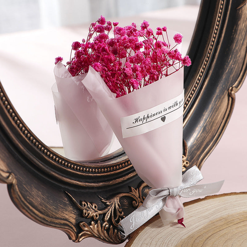 6 Mazzi di Mini Fiori Secchi, Bouquet Decorativi in Colori Assortiti, Mini Bouquet di Fiori Secchi Naturali per Casa, Feste e Regali