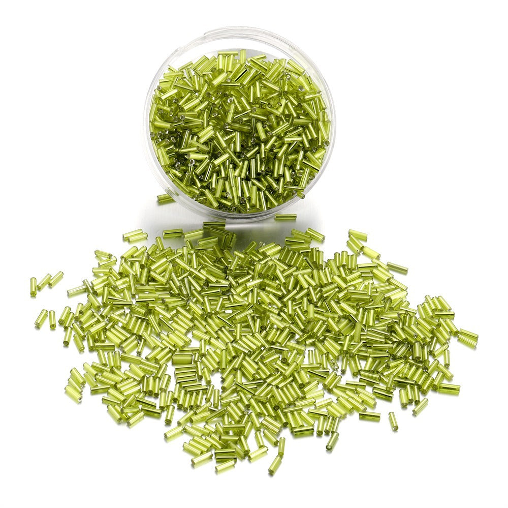400 pezzi (15g) Perline cilindriche in vetro colorato – tubicini misti per gioielli fai da te