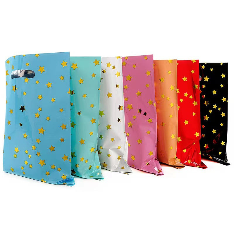 10 Pezzi Sacchetti Regalo Compleanno a Stelle, Bustine Regalini per Festa di Compleanno Bambini, Sacchetti per Caramelle, Dolci e Piccoli Regali, Party