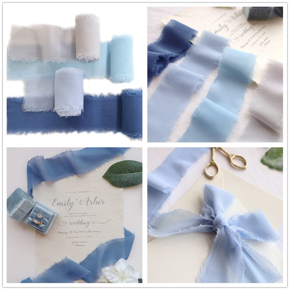 Nastro in Chiffon Sfrangiato 5 Metri*4cm