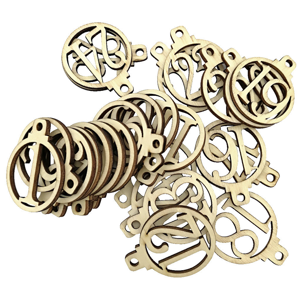 Tag in Legno Numerati 1-25, Legnetti per Decorazioni Fai-Da-Te, Calendario dell’Avvento e Progetti Creativi