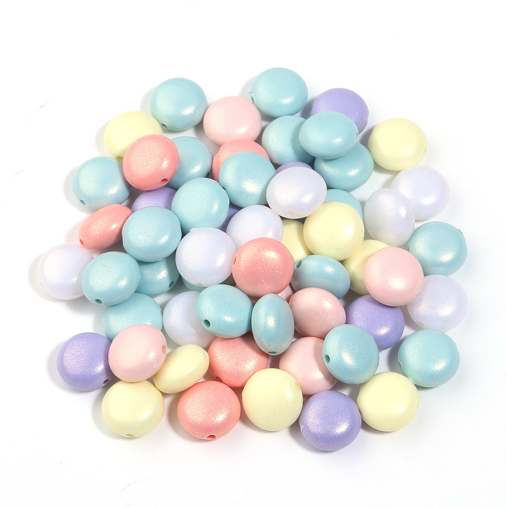 Lenticchie verniciate 10MM colore mix 15g – Perline rotonde miste per bricolage e decorazioni fai da te, colori pastello lucidi