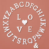 Lettere in Legno Bianco 11×1.2cm, Decorazioni Fai da Te per Matrimonio, Compleanno, Casa, Tavolo, Festa, Appeso Parete Alfabeto