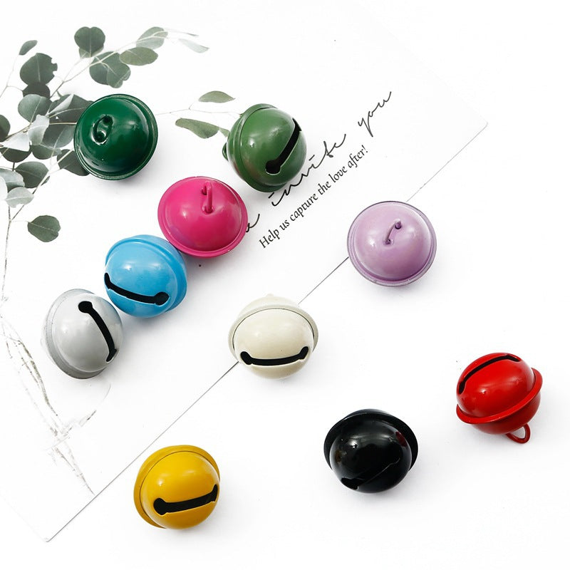 50 Campane in Metallo da 22 mm, Colori Assortiti, per Decorazioni Natalizie e Animali Domestici