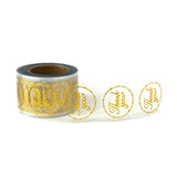 500 pezzi Etichette Adesive Thank You, diametro 2.5cm Rotonde Sticker Oro Metallizzato, Adesivi Decorativi per Fai-Da-Te, Regali, Pacchi, Ringraziamenti, Pasticceria e Piccole Attività