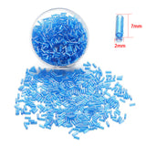 400 pezzi (15g) Perline cilindriche in vetro colorato – tubicini misti per gioielli fai da te