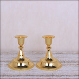 Set 2 Portacandele in Metallo Nero Stile Vintage – Candelabri Decorativi per Tavola, Casa e Atmosfera Elegante