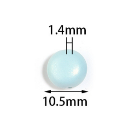 Lenticchie verniciate 10MM colore mix 15g – Perline rotonde miste per bricolage e decorazioni fai da te, colori pastello lucidi