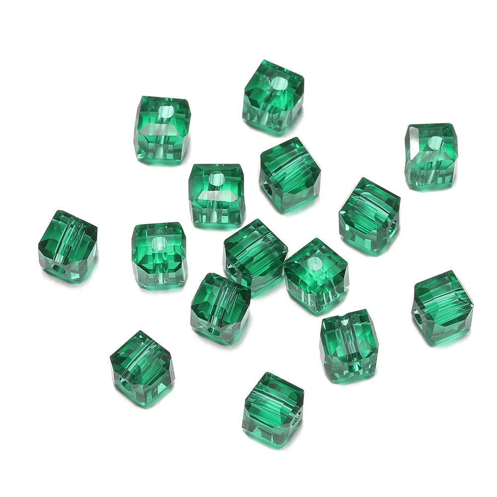50 PEZZI DIAMANTE DI CRISTALLO QUADRATO 6MM Bigiotteria