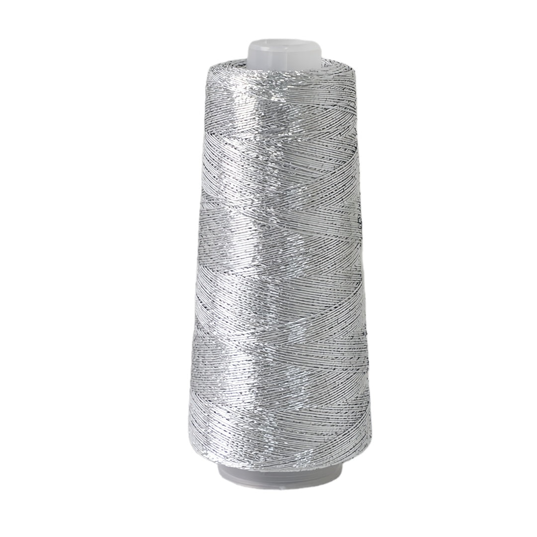 Gomitolo Filo Cordino da Uncinetto glitterato 1mm effetto mettalico metallico per maglieria e uncinetto 200g 475 metri Vari colori
