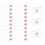 20 Pezzi bigliettini Personalizzati bomboniere Baby Rosa Nascita Battesimo