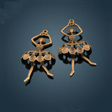 20 PEZZI ACCESSORI CIONDOLI BALLERINA VINTAGE FAI DA TE APPLICAZIONE