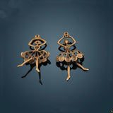 20 PEZZI ACCESSORI CIONDOLI BALLERINA VINTAGE FAI DA TE APPLICAZIONE