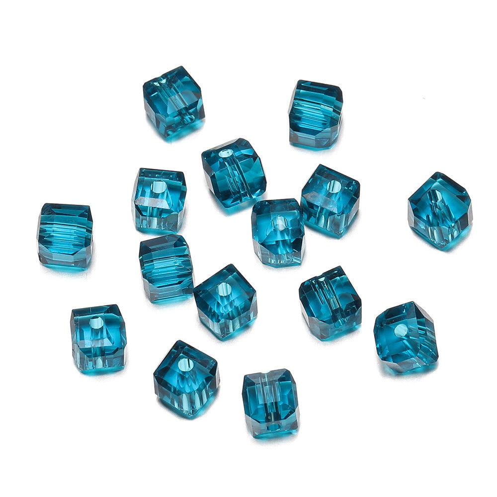 50 PEZZI DIAMANTE DI CRISTALLO QUADRATO 6MM Bigiotteria