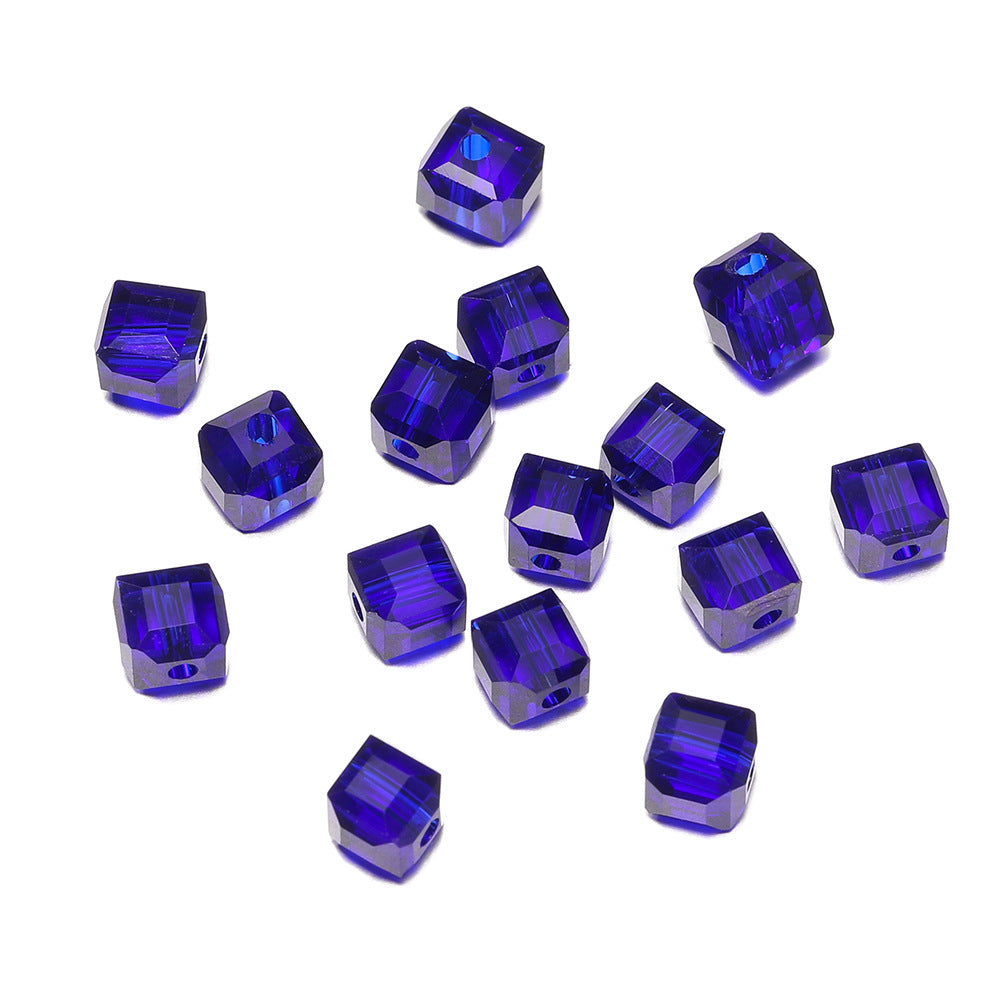 50 PEZZI DIAMANTE DI CRISTALLO QUADRATO 6MM Bigiotteria