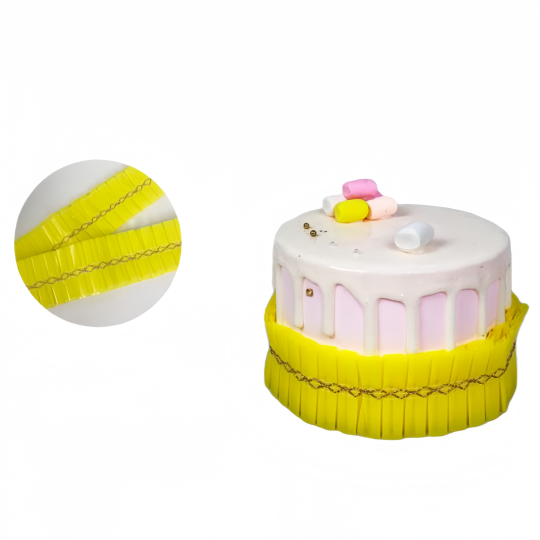 1 Metro Nastro Girotorta Decorativo PE per Dolci e Torte Vari colori