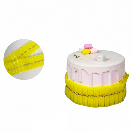 1 Metro Nastro Girotorta Decorativo PE per Dolci e Torte Vari colori