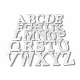 Lettere in Legno Bianco 11×1.2cm, Decorazioni Fai da Te per Matrimonio, Compleanno, Casa, Tavolo, Festa, Appeso Parete Alfabeto