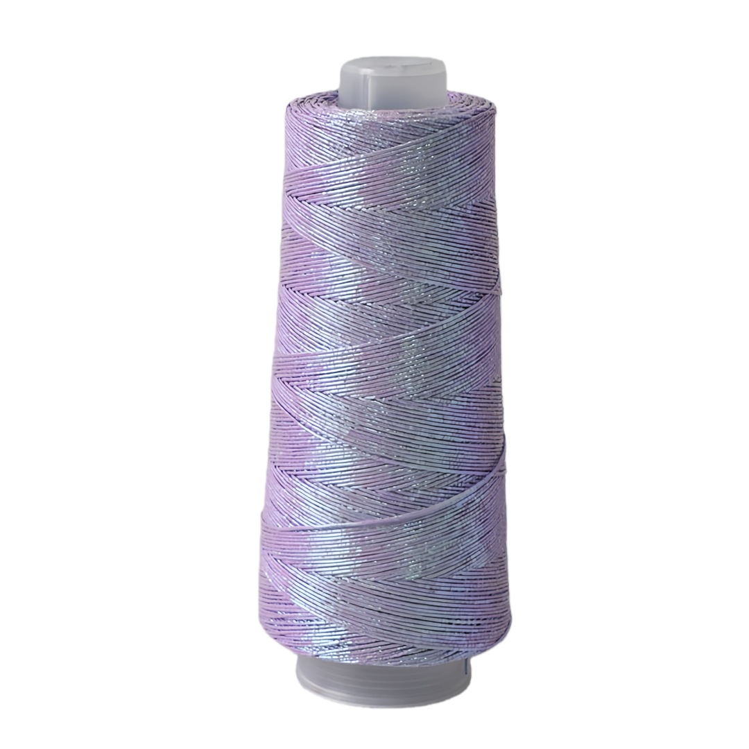 Gomitolo Filo Cordino da Uncinetto glitterato 1mm effetto mettalico metallico per maglieria e uncinetto 200g 475 metri Vari colori