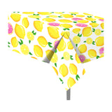 Tovaglia 130 * 220cm Plastificata Rettangolare Limone Estate impermeabile Antimacchia