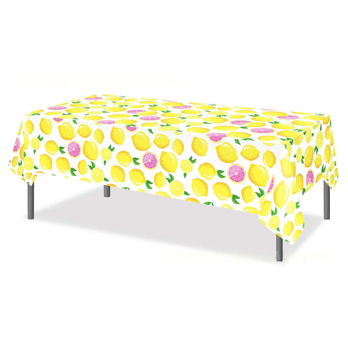 Tovaglia 130 * 220cm Plastificata Rettangolare Limone Estate impermeabile Antimacchia
