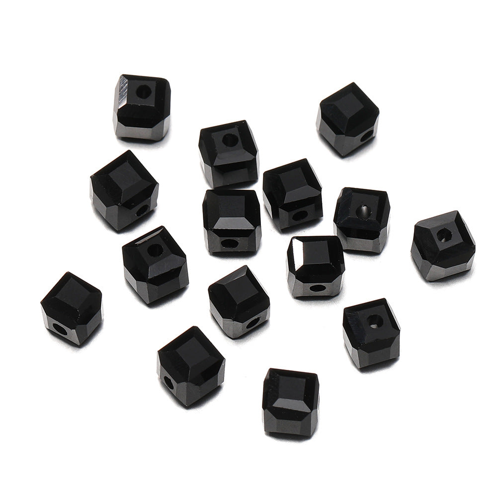 50 PEZZI DIAMANTE DI CRISTALLO QUADRATO 6MM Bigiotteria