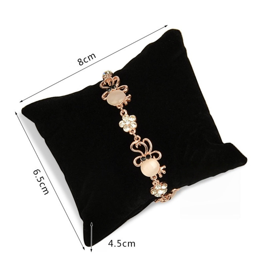 10 pezzi Cuscino per Bracciale in Lino e Velluto per Gioielli Espositore Cuscinetto per Orologio e Braccialetti Display Gioielli