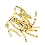 100 PEZZI TUBO PIEGATO IN RAME 20MM, Materiali per bracciali fai da te