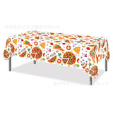 Tovaglia Pizza Party Rettangolare, 130 x 220 cm, Plastificata Impermeabile, Motivo Hot Pizza