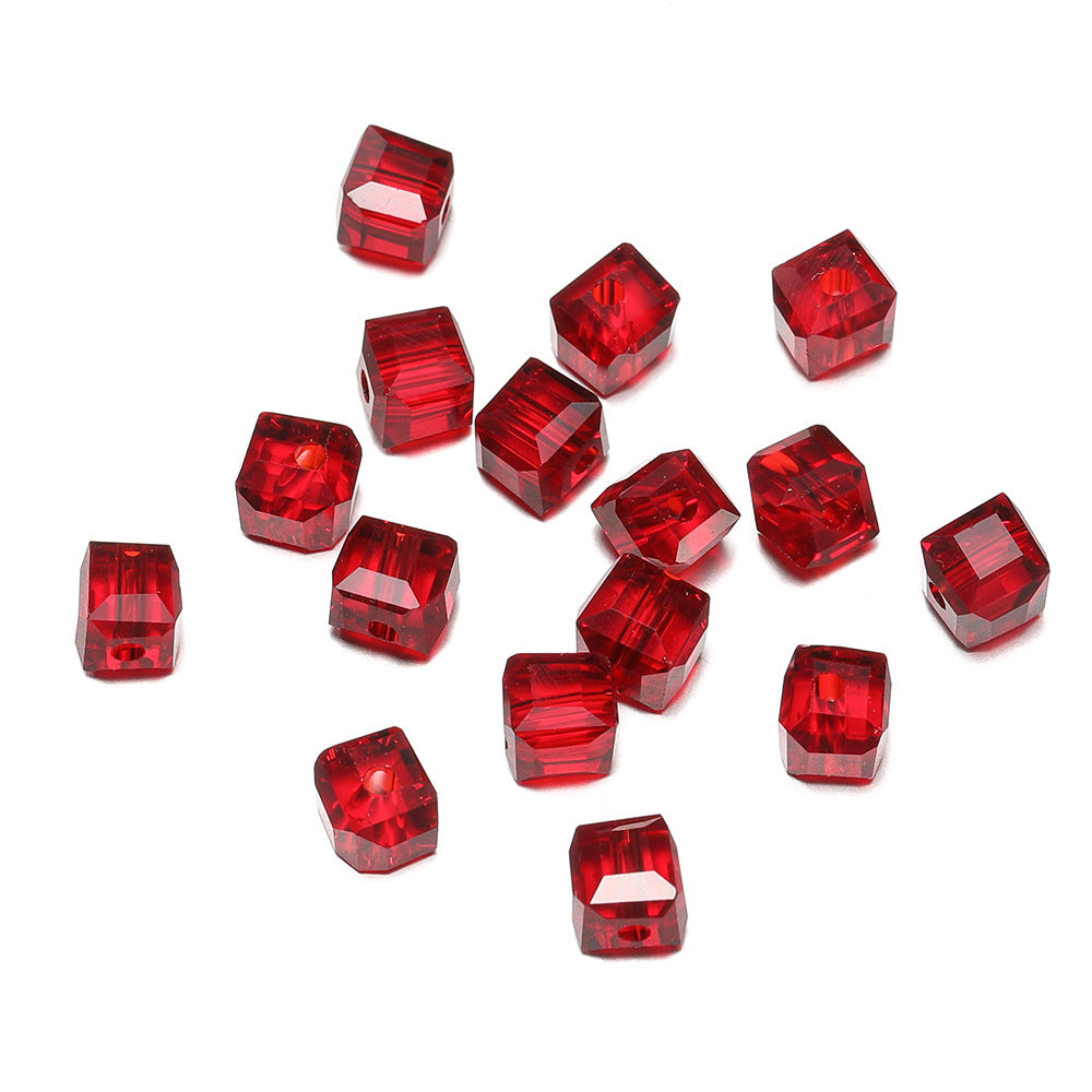 50 PEZZI DIAMANTE DI CRISTALLO QUADRATO 6MM Bigiotteria