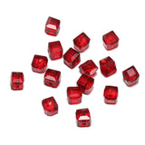 50 PEZZI DIAMANTE DI CRISTALLO QUADRATO 6MM Bigiotteria