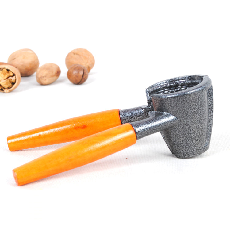 Schiaccianoci professionale con manico in legno e cavatappi